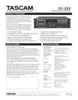 Tascam CC-222 - Brochure 